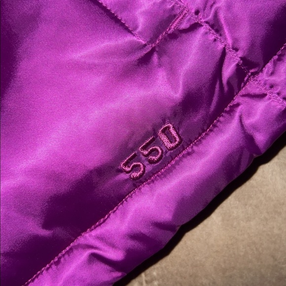 THE NORTH FACE Purple Metallic Down Puffer Vest - Picture 6 of 8
